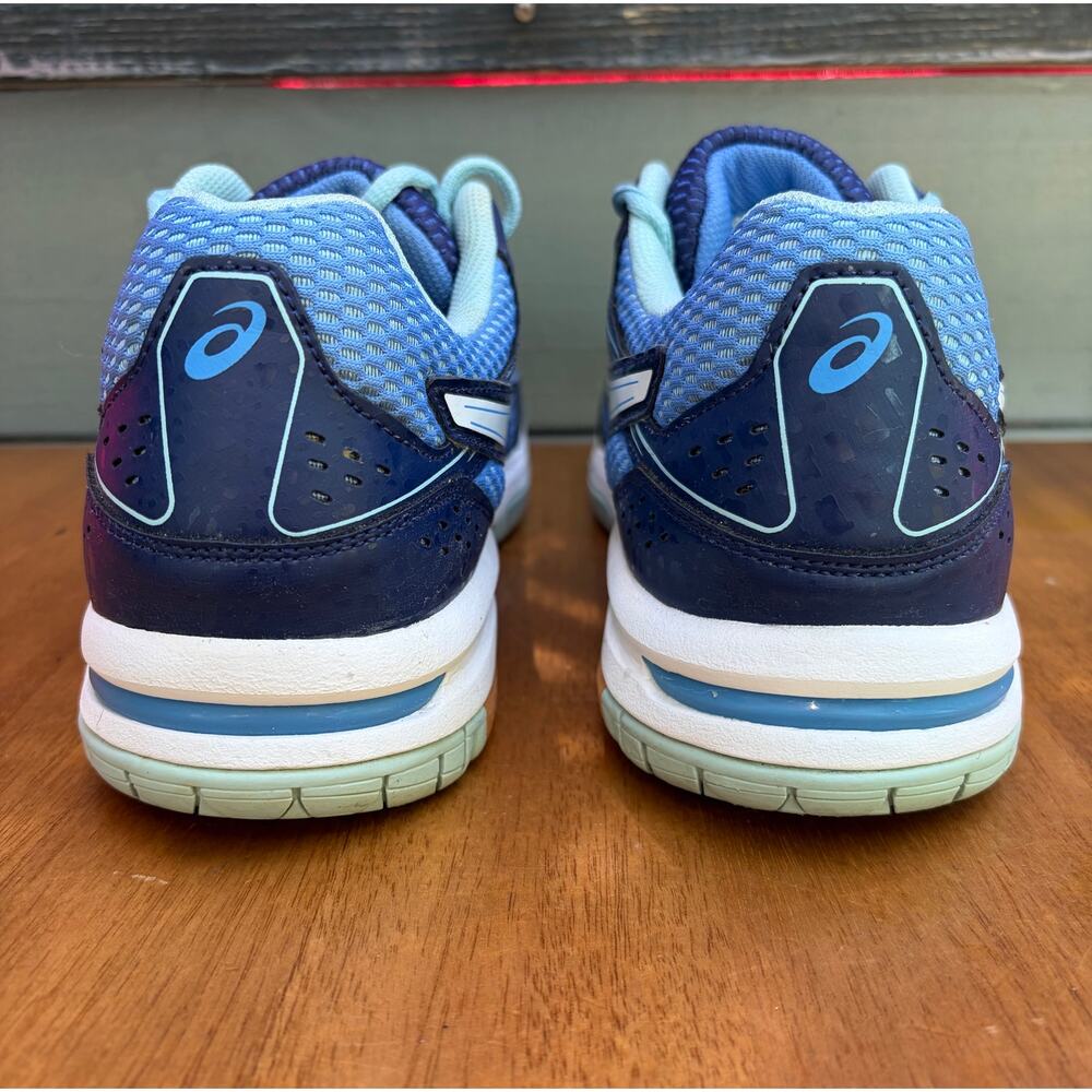 ASICS Gel-Rocket B455N Women’s 9.5 Blue Navy Volleyball Court Shoes Gum Sole - Picture 2 of 9